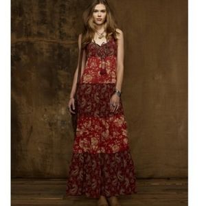 DENIM & SUPPLY red paisley hippie dress